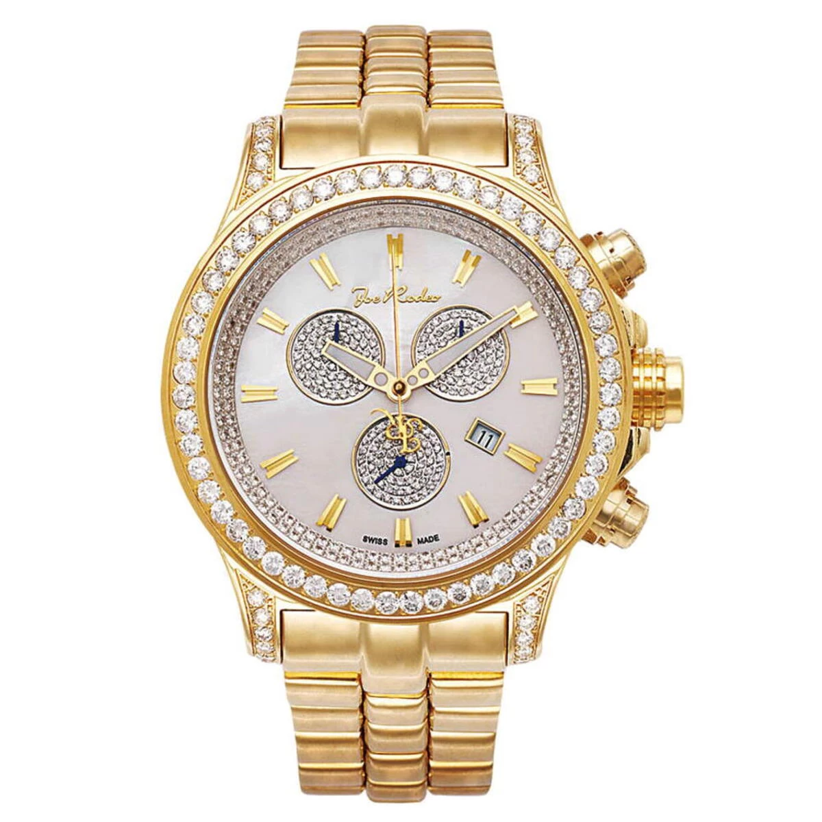 Joe Rodeo Men's Diamond Watch 14.70ct 1 Joe Rodeo Men's Diamond Watch 14.70ct