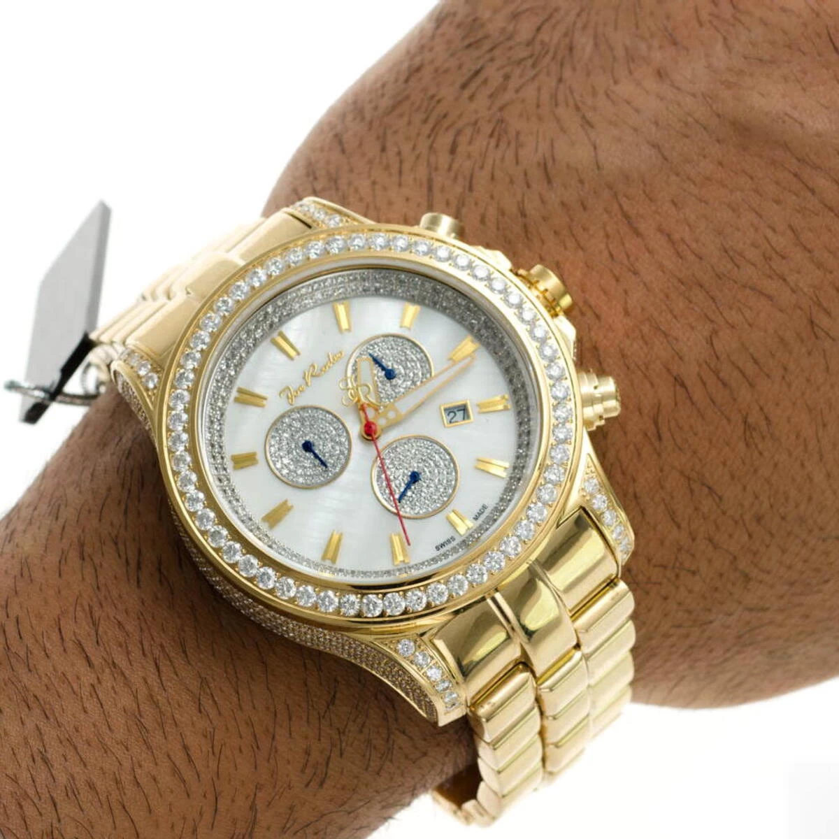 Joe Rodeo Men's Diamond Watch 14.70ct 6 Joe Rodeo Men's Diamond Watch 14.70ct - Image 6