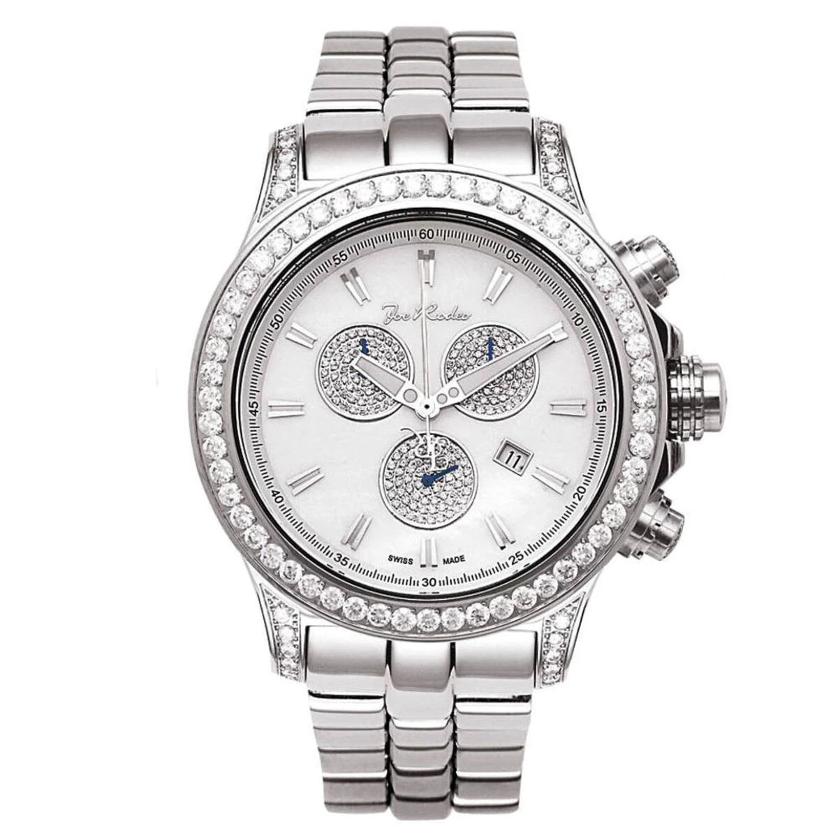 Joe Rodeo Men's 7.20Ct Diamond Watch Master Pilot W Diamond Bezel 1 Joe Rodeo Men's 7.20Ct Diamond Watch Master Pilot W Diamond Bezel