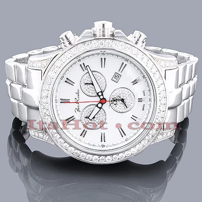 Joe Rodeo Men's 7.20Ct Diamond Watch Master Pilot W Diamond Bezel 2 Joe Rodeo Men's 7.20Ct Diamond Watch Master Pilot W Diamond Bezel - Image 2