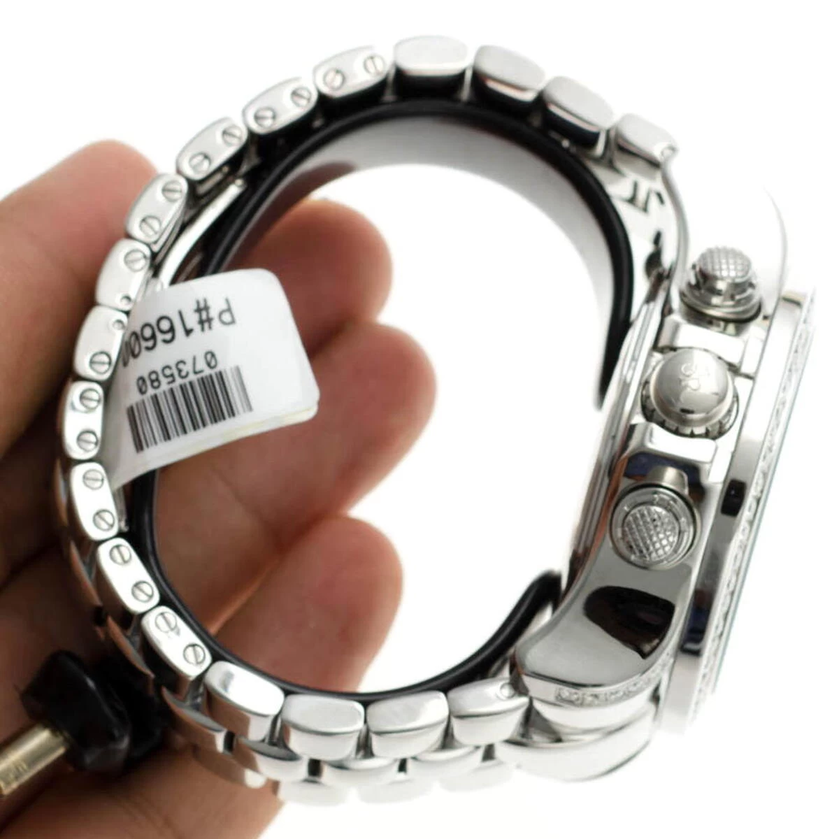 Joe Rodeo Men's 7.20Ct Diamond Watch Master Pilot W Diamond Bezel 8 Joe Rodeo Men's 7.20Ct Diamond Watch Master Pilot W Diamond Bezel - Image 8