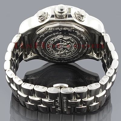 Joe Rodeo Men's 7.20Ct Diamond Watch Master Pilot W Diamond Bezel 3 Joe Rodeo Men's 7.20Ct Diamond Watch Master Pilot W Diamond Bezel - Image 3