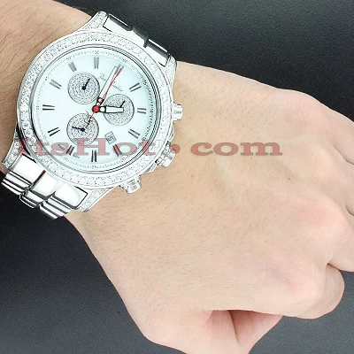 Joe Rodeo Men's 7.20Ct Diamond Watch Master Pilot W Diamond Bezel 4 Joe Rodeo Men's 7.20Ct Diamond Watch Master Pilot W Diamond Bezel - Image 4