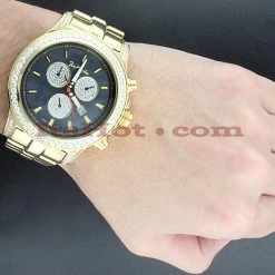 Diamond Joe Rodeo 7.20 Carat Men's Watch Master Pilot -Watch Store joe rodeo watches mens diamond watch master pilot 720 p 35650bod