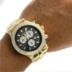 Joe Rodeo Yellow Gold Tone Men's Diamond Watch Master Pilot 7ct 13 Joe Rodeo Yellow Gold Tone Men's Diamond Watch Master Pilot 7ct -Watch Store joe rodeo watches mens diamond watch master pilot 7ct p 35651 bod2
