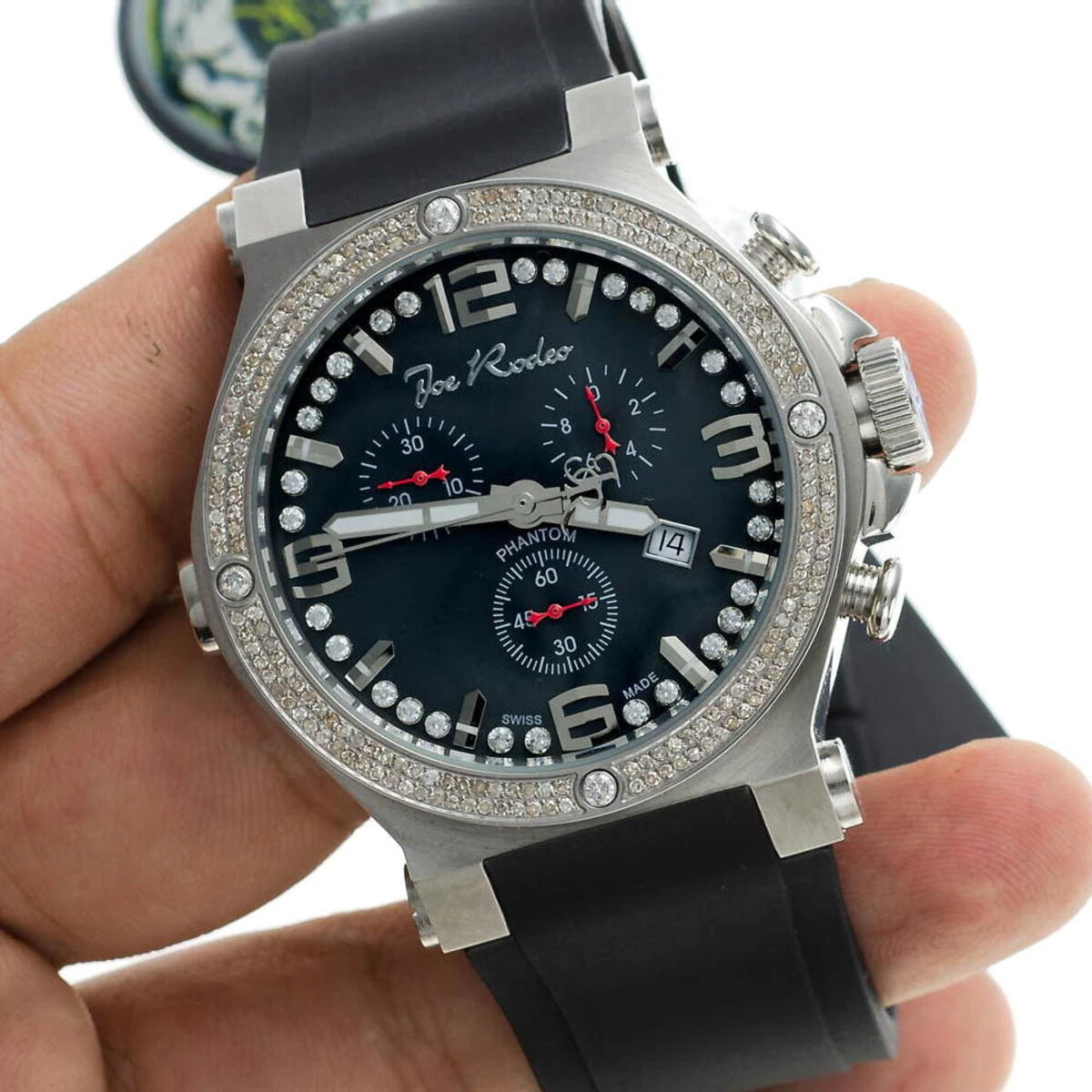 Joe Rodeo Phantom Men's Diamond Watch 2.25ct 8 Joe Rodeo Phantom Men's Diamond Watch 2.25ct - Image 8