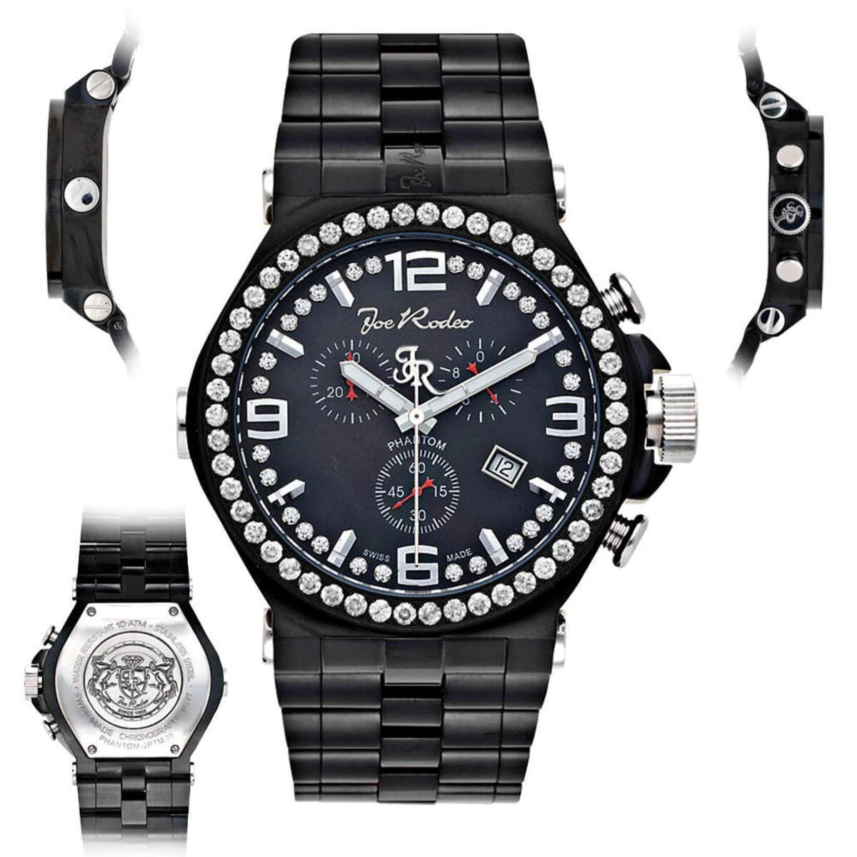 Joe Rodeo Phantom Men's Diamond Watch 3.25ct 5 Joe Rodeo Phantom Men's Diamond Watch 3.25ct - Image 5