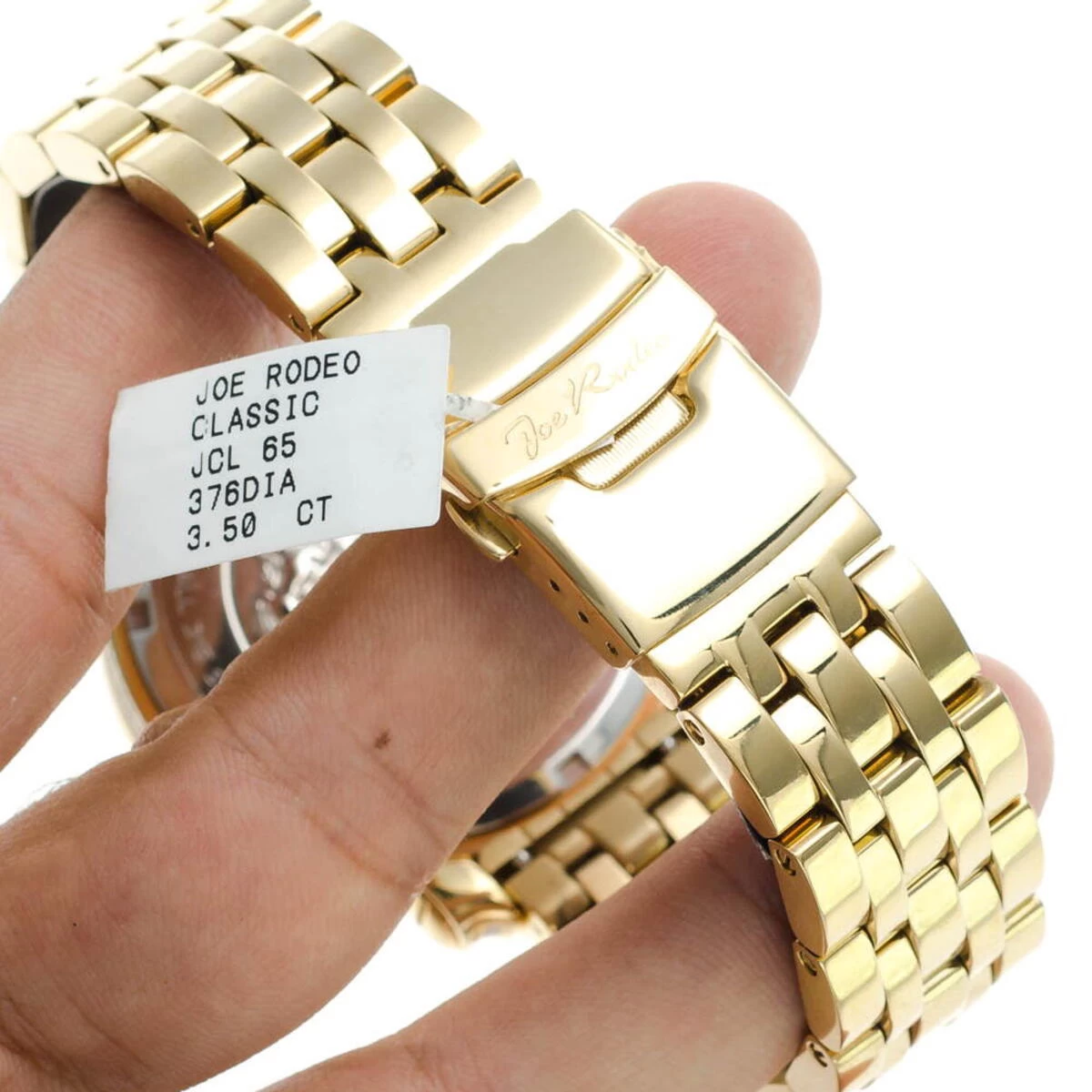 JoJo Diamond Watch Joe Rodeo 3.50ct Yellow Gold 10 JoJo Diamond Watch Joe Rodeo 3.50ct Yellow Gold - Image 10