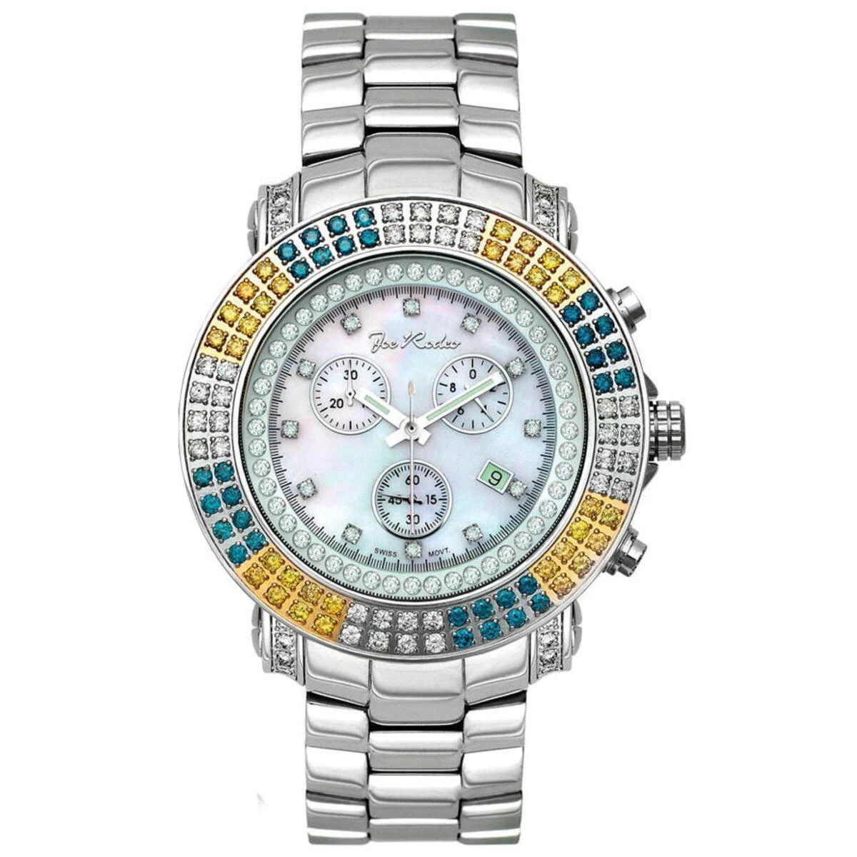JoJo Joe Rodeo Blue Yellow Diamond Watch 4.30ct Junior 1 JoJo Joe Rodeo Blue Yellow Diamond Watch 4.30ct Junior