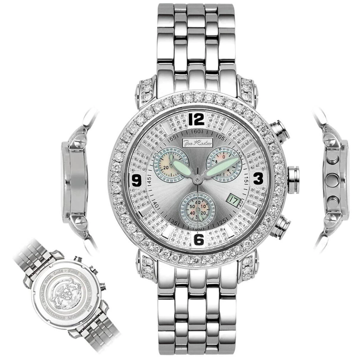 JoJo Joe Rodeo Classic Men's Diamond Watch 3.50ct 6 JoJo Joe Rodeo Classic Men's Diamond Watch 3.50ct - Image 6