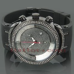 Black JoJo Joe Rodeo Master Diamond Watch 2.20ct