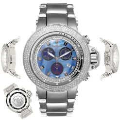 JoJo Joe Rodeo Razor Men's Diamond Watch 4ct Blue -Watch Store jojo joe rodeo razor mens diamond watch 4ct blue p 8979 main2
