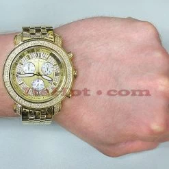 Joe Rodeo Tyler Diamond Watch 2.00ct Yellow Gold -Watch Store jojo joe rodeo tyler diamond watch 200ct yellow gold p 8575bod