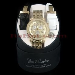 Joe Rodeo Tyler Diamond Watch 2.00ct Yellow Gold -Watch Store jojo joe rodeo tyler diamond watch 200ct yellow gold p 8575box