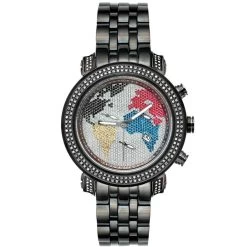 JoJo Joe Rodeo Watch - Classic World Map 1.75ct Black