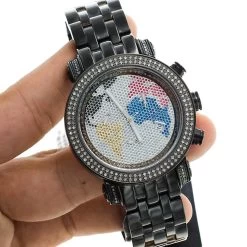 JoJo Joe Rodeo Watch - Classic World Map 1.75ct Black -Watch Store jojo joe rodeo watch classic world map 175ct black p 9028 bod3