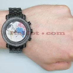 JoJo Joe Rodeo Watch - Classic World Map 1.75ct Black -Watch Store jojo joe rodeo watch classic world map 175ct black p 9028bod