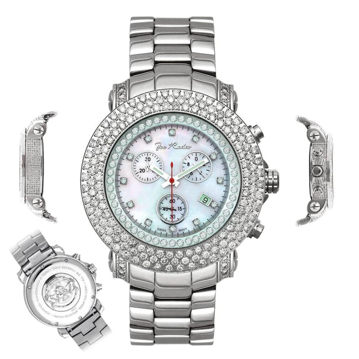JoJo Joe Rodeo Junior Diamond Watch 8ct White 6 JoJo Joe Rodeo Junior Diamond Watch 8ct White - Image 6