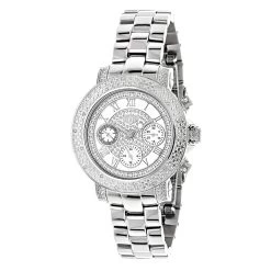 Ladies Diamond Watch 0.30 Ct Luxurman White MOP
