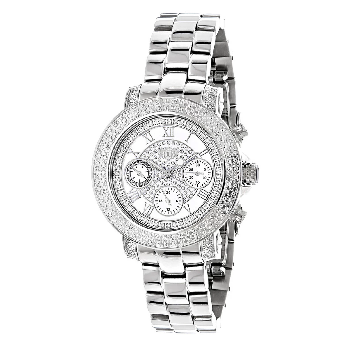 Ladies Diamond Watch 0.30 Ct Luxurman White MOP 1 Ladies Diamond Watch 0.30 Ct Luxurman White MOP