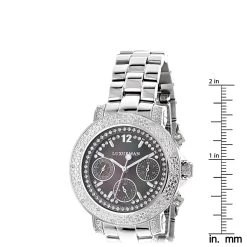 Ladies Genuine Diamond Watch By LUXURMAN 0.3ct Black MOP -Watch Store ladies genuine diamond watch by luxurman 03ct black mop p 49201 ruler