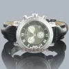 Ladies JoJo Floating Diamond Watch .75ct Rainbow Black