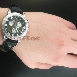 Ladies JoJo Floating Diamond Watch .75ct Rainbow Black -Watch Store ladies jojo floating diamond watch 75ct rainbow black p 8560bod