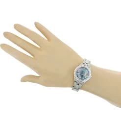 Ladies Rolex Datejust Diamond Watch 2.70ct -Watch Store ladies rolex datejust custom diamond watch 270ct 3