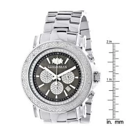 Large Face Luxurman Diamond Watch Chronograph 0.25ct For Men 9 Large Face Luxurman Diamond Watch Chronograph 0.25ct For Men -Watch Store large face watches for men luxurman diamond watch chronograph 025ct ruler