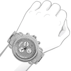 Fully Iced Out Diamond Watch For Men 17ct 48mm Case Large Joe Rodeo Junior -Watch Store large fully iced out diamond watch for men chronograph joe rodeo junior 17ct 960106 1 bod