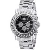 Luxurman Escalade Oversized 4 Carat White & Black Diamond Watch For Men