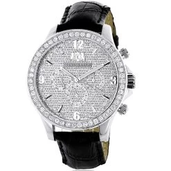 Luxurman 3ct Men's Diamond Watch