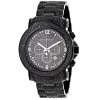 Luxurman Black Diamond Watch For Men 2ct Fully Iced Out Oversized