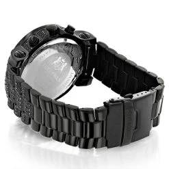 Luxurman Black Diamond Watch For Men 2ct Fully Iced Out Oversized -Watch Store luxurman black diamond watch for men 2ct fully iced out oversized 2