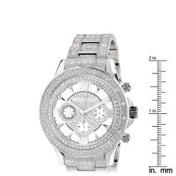 Luxurman Diamond Bezel And Band Watch For Men 1ct Liberty -Watch Store luxurman diamond bezel and band watch for men 1ct liberty ruler