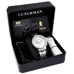 Luxurman Diamond Watch 0.2ct New Arrival For Men -Watch Store luxurman diamond watch 02new arrival mens watches 4