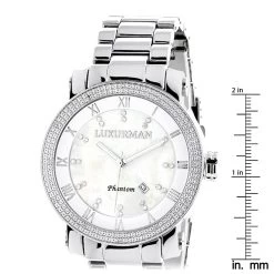 Luxurman Diamond Men's Diamond Watch 0.12ct -Watch Store luxurman diamond watches mens diamond watch 012ct p 35639 ruler