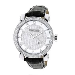 Luxurman Diamond Men's VS Diamond Watch .18ct