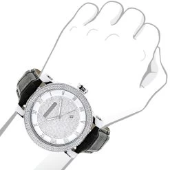 Luxurman Diamond Men's VS Diamond Watch .18ct -Watch Store luxurman diamond watches mens vs diamond watch 18ct p 9696bod