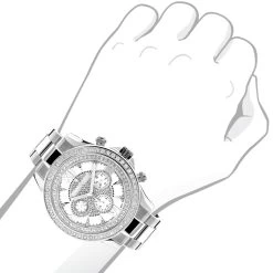 Luxurman Diamond White Gold Plated Diamond Watch 2ct 7 Luxurman Diamond White Gold Plated Diamond Watch 2ct -Watch Store luxurman diamond watches white gold plated diamond watch 2ct 3