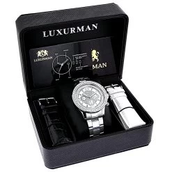 Luxurman Diamond White Gold Plated Diamond Watch 2ct 8 Luxurman Diamond White Gold Plated Diamond Watch 2ct -Watch Store luxurman diamond watches white gold plated diamond watch 2ct 4