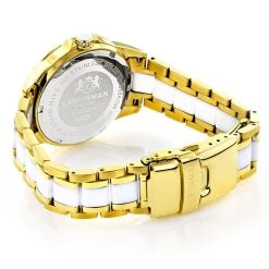 Luxurman Ladies Diamond Ceramic Watch 1.25ct White MOP Galaxy Yellow Gold -Watch Store luxurman ladies diamond ceramic watch 125ct white mop galaxy yellowback
