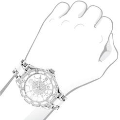 Luxurman Ladies Diamond Ceramic Watch 1.25ct White MOP Galaxy -Watch Store luxurman ladies diamond ceramic watch 125ct white mop galaxybod
