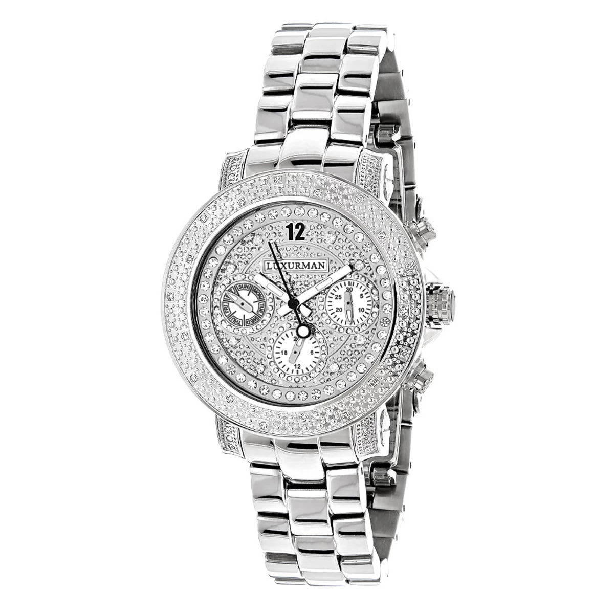 Luxurman Ladies Diamond Watch 0.30ct 1 Luxurman Ladies Diamond Watch 0.30ct