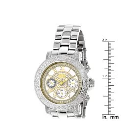 Luxurman Ladies Diamond Watch 0.3ct Two Tone -Watch Store luxurman ladies diamond watch 03ct two tone ruler