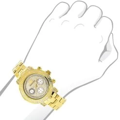 Luxurman Ladies Diamond Watch 0.3ct Yellow Gold Plated 7 Luxurman Ladies Diamond Watch 0.3ct Yellow Gold Plated -Watch Store luxurman ladies diamond watch 03ct yellow gold plated p 44309 2 1
