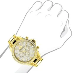 Luxurman Liberty Men's Diamond Watch 2ct 18k Yellow Gold Plated 7 Luxurman Liberty Men's Diamond Watch 2ct 18k Yellow Gold Plated -Watch Store luxurman liberty mens diamond watch 2ct 18k yellow gold plated 3