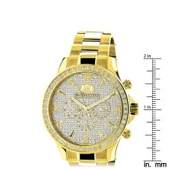 Luxurman Liberty Men's Diamond Watch 2ct 18k Yellow Gold Plated 9 Luxurman Liberty Men's Diamond Watch 2ct 18k Yellow Gold Plated -Watch Store luxurman liberty mens diamond watch 2ct 18k yellow gold plated ruler