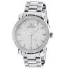 Luxurman Men's Diamond Watch 0.12ct Stainless Steel Band