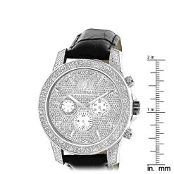 Luxurman Men's Diamond Watch 0.50 Ct Freeze -Watch Store luxurman mens diamond watch 050 ct freeze p 9321 ruler